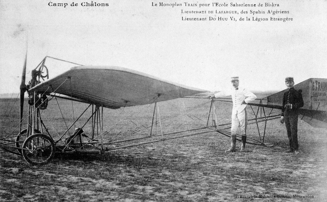 Jednopłatowiec francuski, Biskra, Algieria, c1911 autorstwa Unbekannt