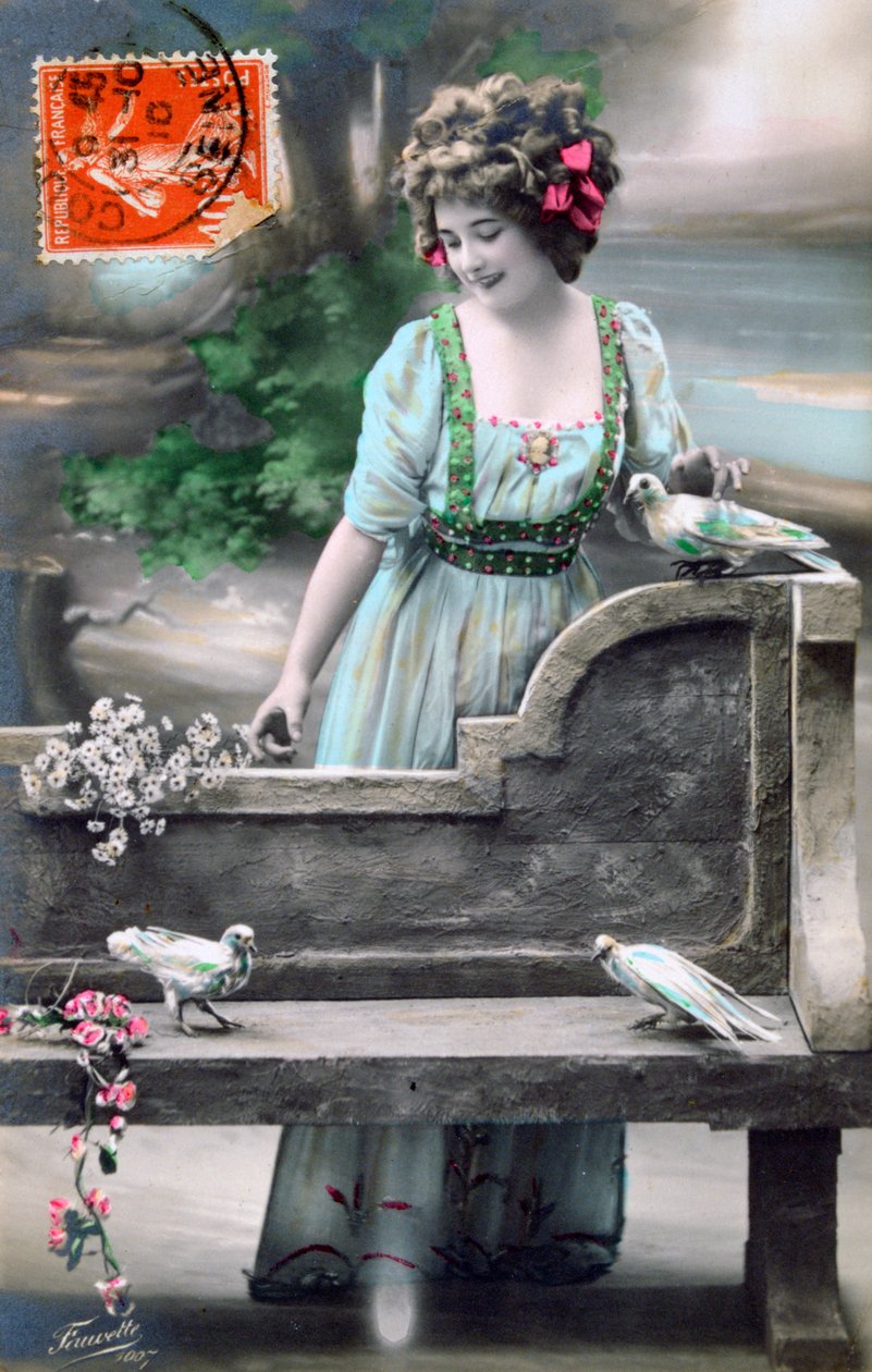 Pocztówka francuska, ok. 1900 autorstwa Unbekannt