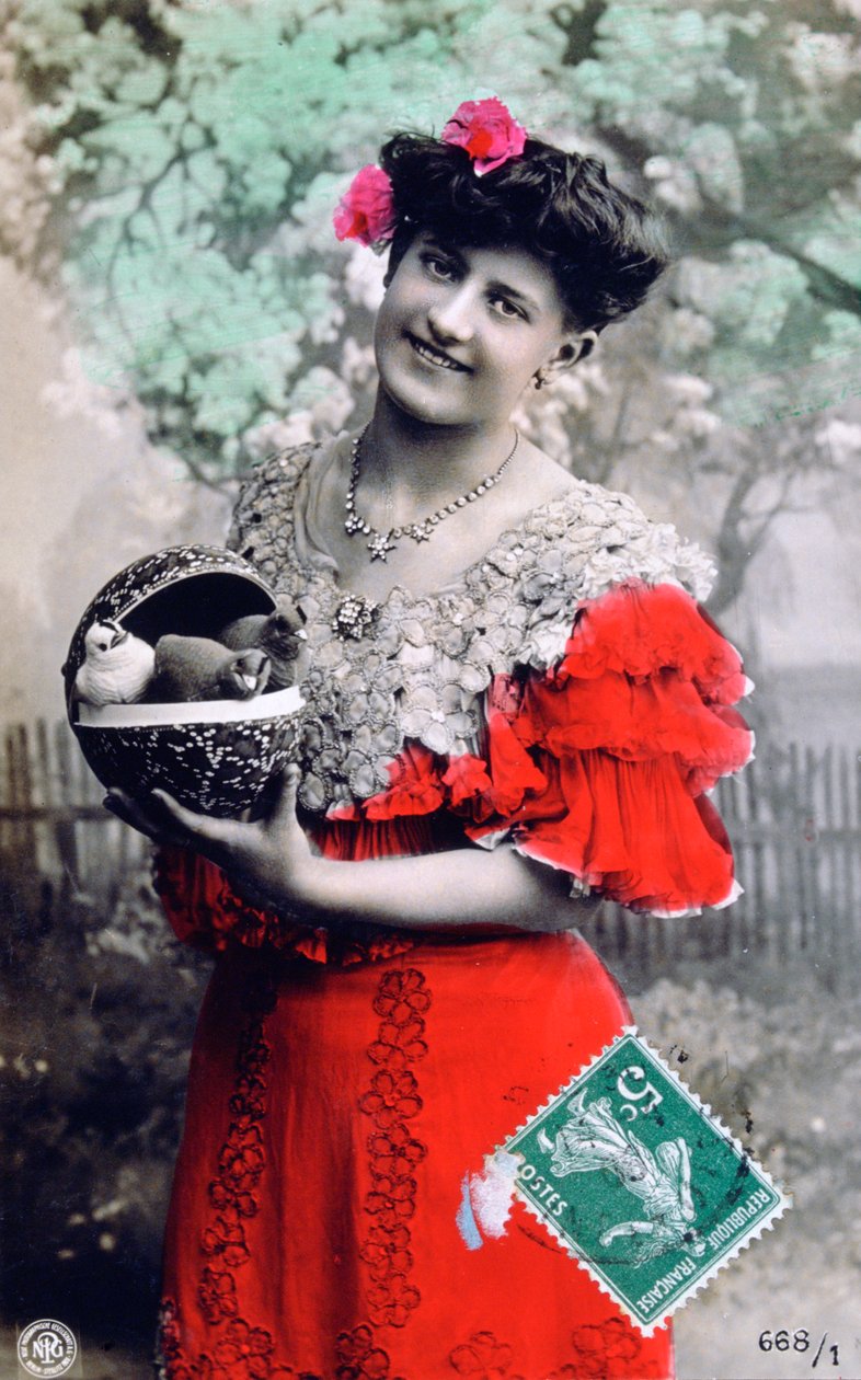 Pocztówka francuska, ok. 1900 autorstwa Unbekannt