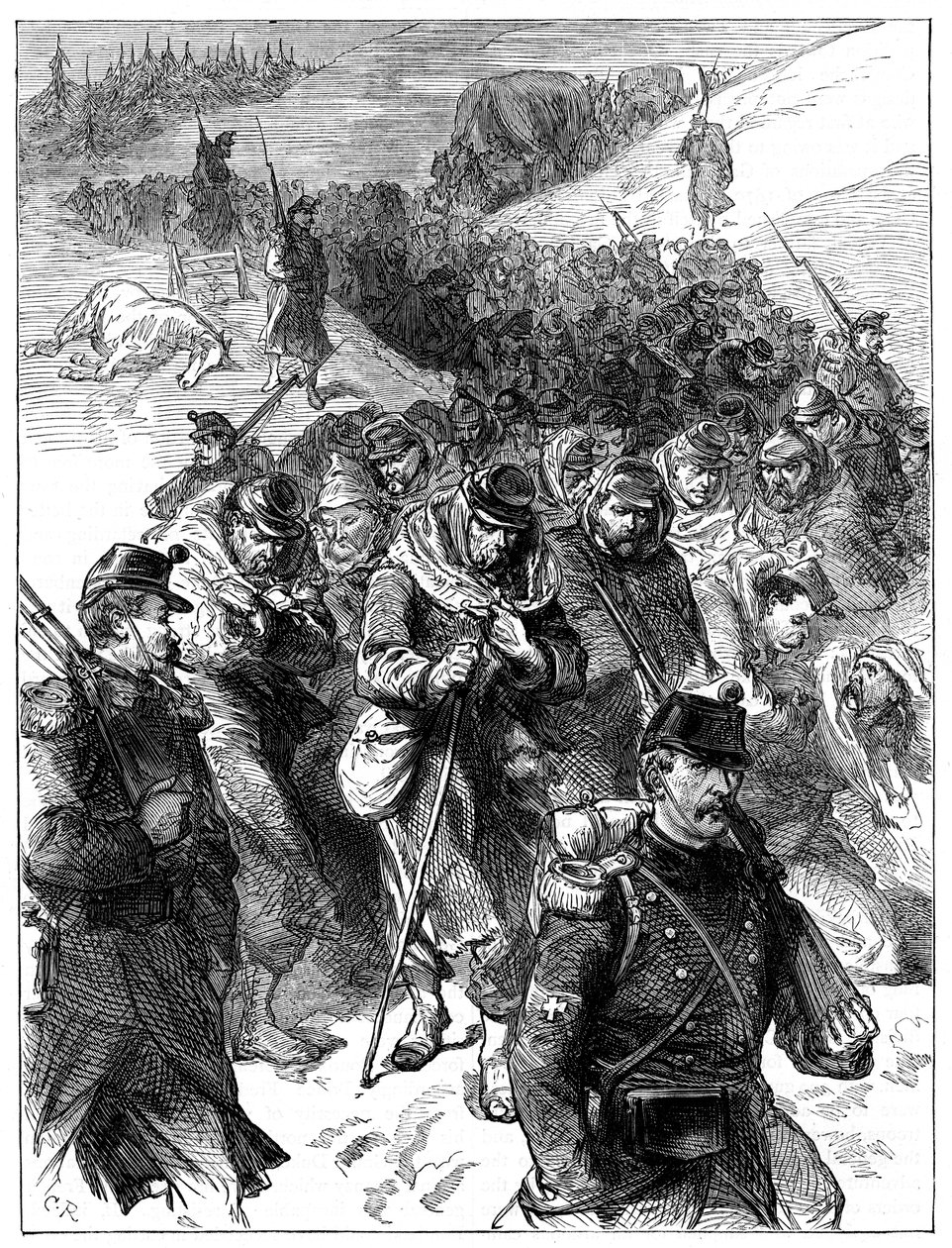 Rekolekcje francuskie do Szwajcarii, 30 stycznia-1 lutego 1871 c1880 autorstwa Unbekannt