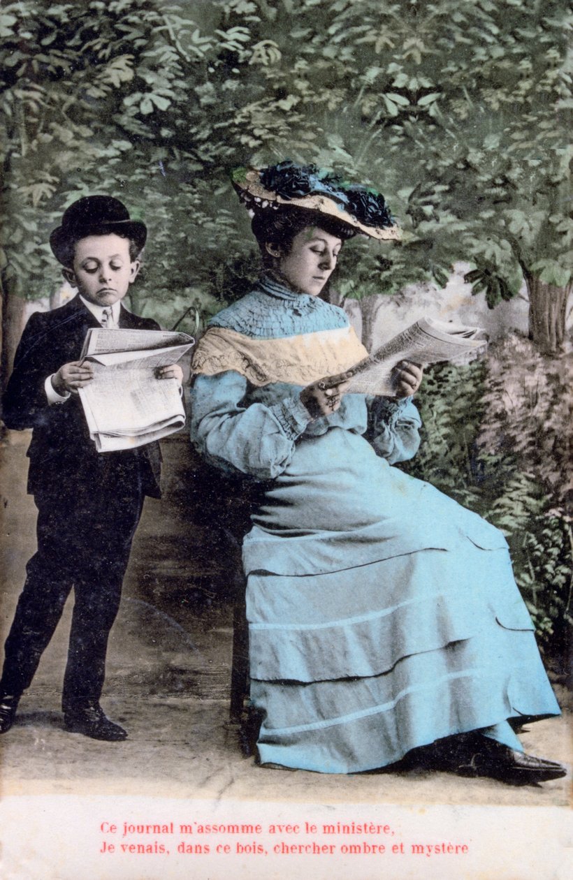 Romantyczna pocztówka francuska, ok. 1900 autorstwa Unbekannt