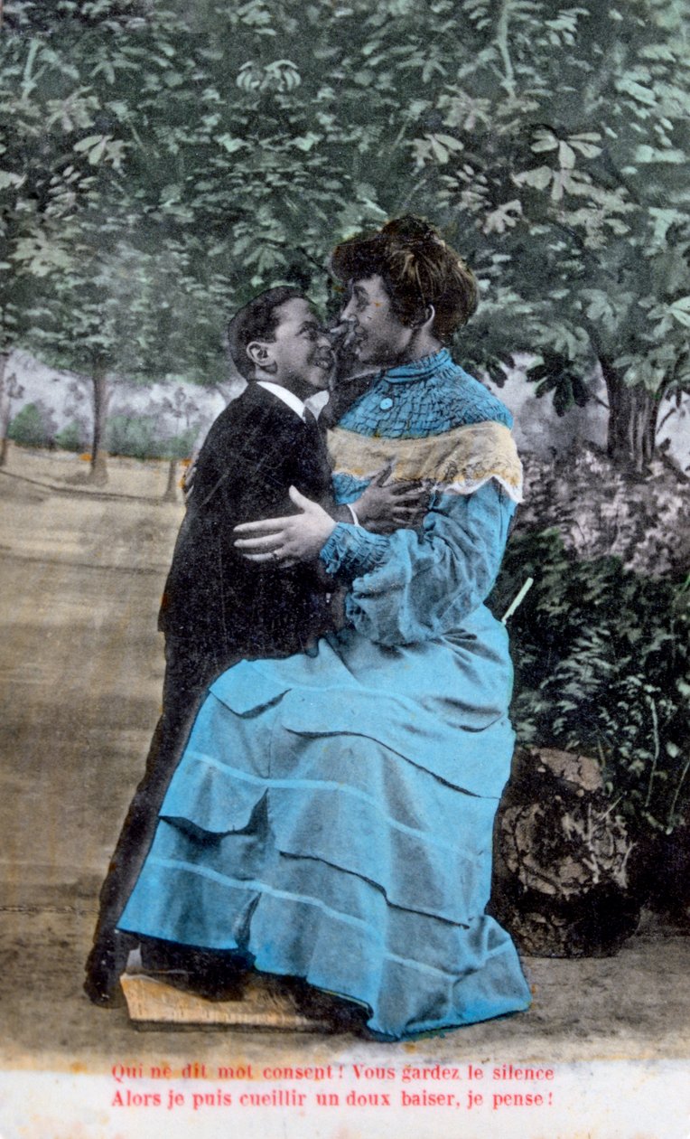 Romantyczna pocztówka francuska, ok. 1900 autorstwa Unbekannt