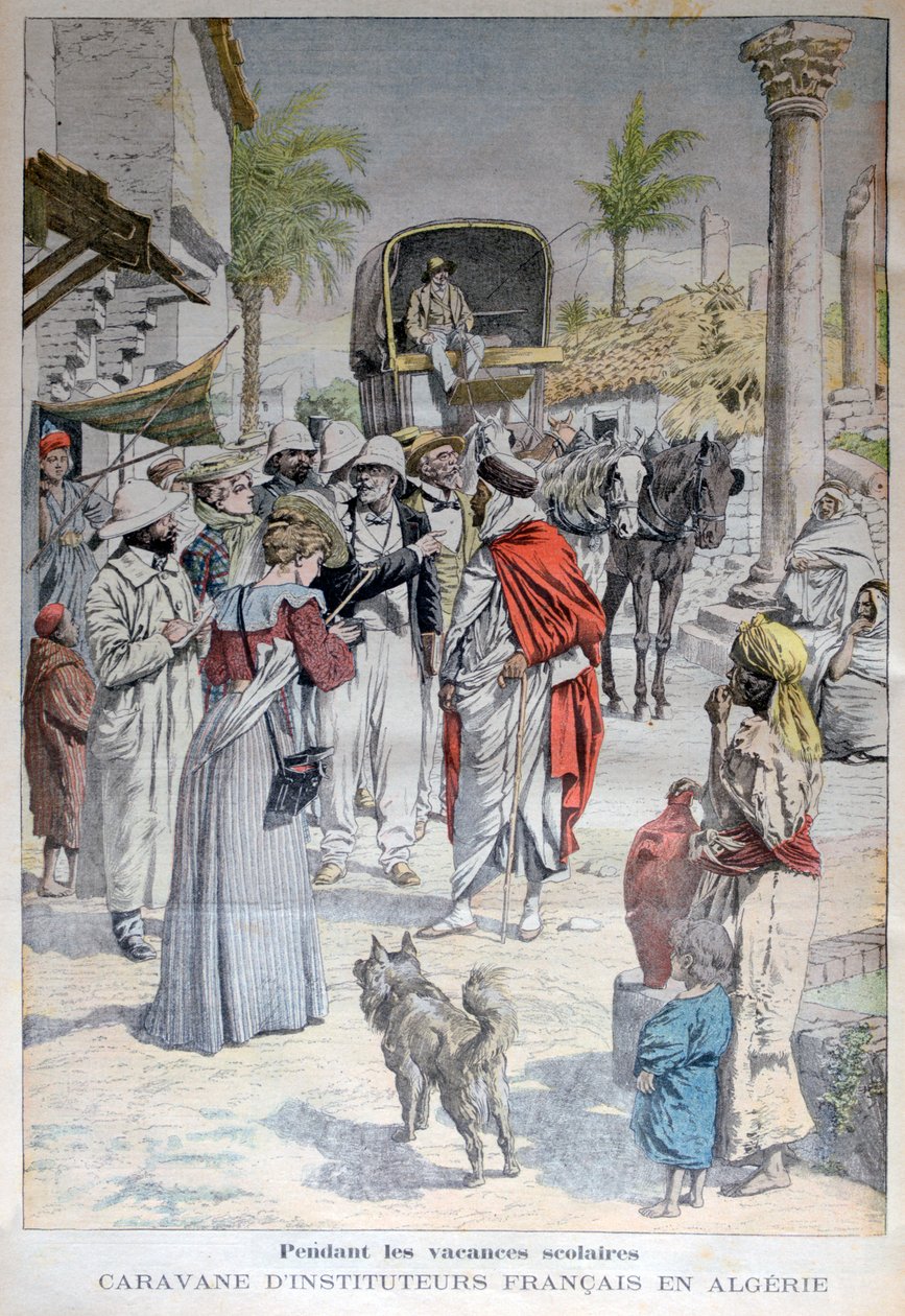 Francuscy nauczyciele odwiedzający Algierię w czasie wakacji szkolnych, 1903 autorstwa Unbekannt