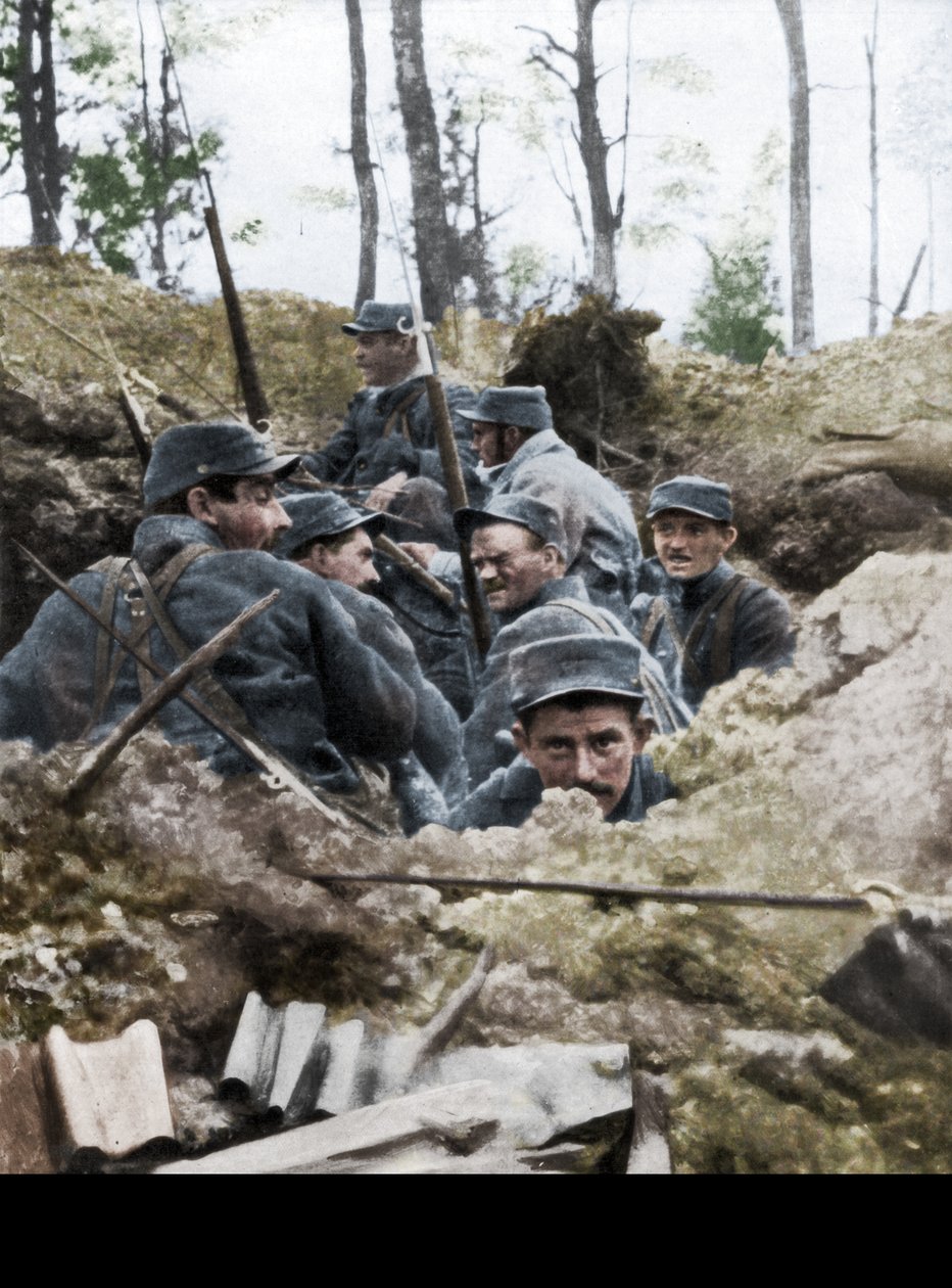 Wojska francuskie w systemie okopów Calonne, Francja, lipiec 1915 r. autorstwa Unbekannt