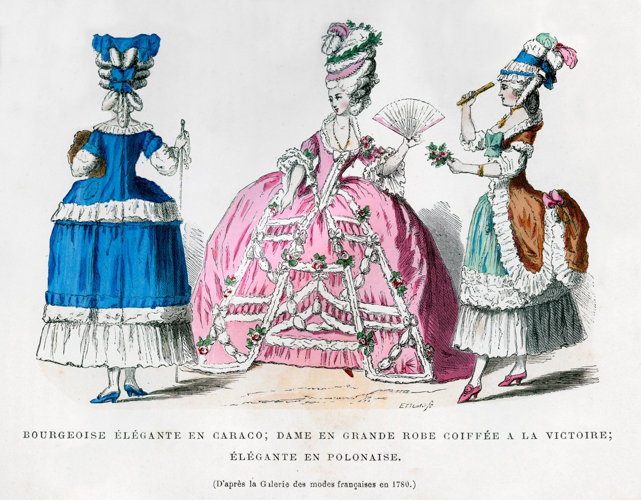 Francuska moda damska, 1780 1882-1884 autorstwa Unbekannt