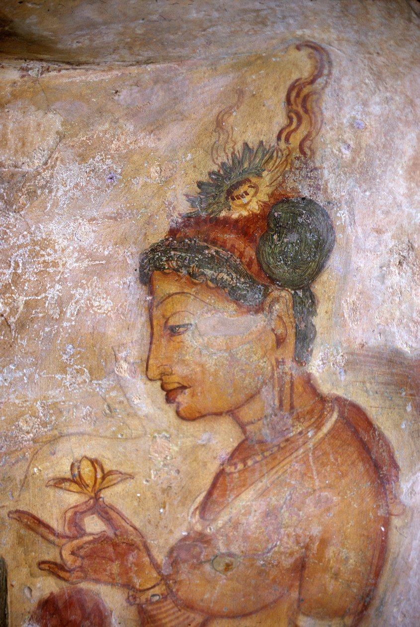 Fresk/Panie Sigiriya/Sri Lanka autorstwa Unbekannt