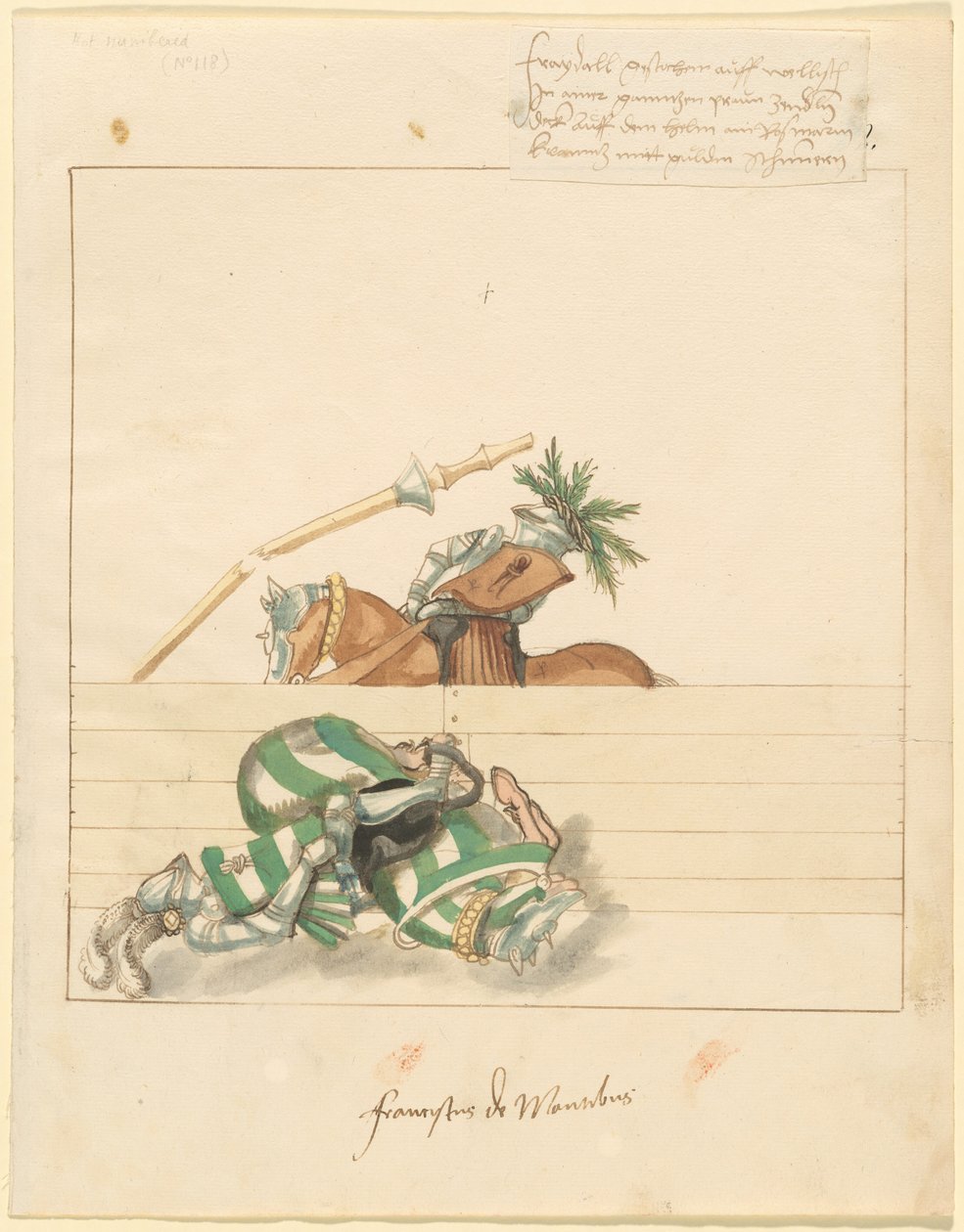 Freydal, Księga potyczek i turnieju cesarza Maksymiliana I: Walki..., tablica 106, c1515. autorstwa Unbekannt