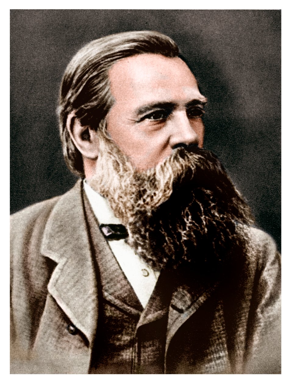 Fryderyk Engels, niemiecki socjalista, współpracownik i zwolennik Karola Marksa, 1879 autorstwa Unbekannt