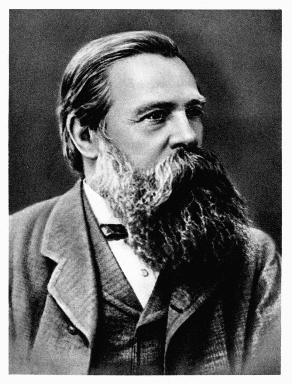 Fryderyk Engels, niemiecki socjalista, współpracownik i zwolennik Karola Marksa, 1879 autorstwa Unbekannt
