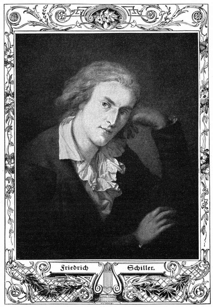 Friedrich Schiller, niemiecki poeta, filozof, historyk i dramaturg, 1900 autorstwa Unbekannt
