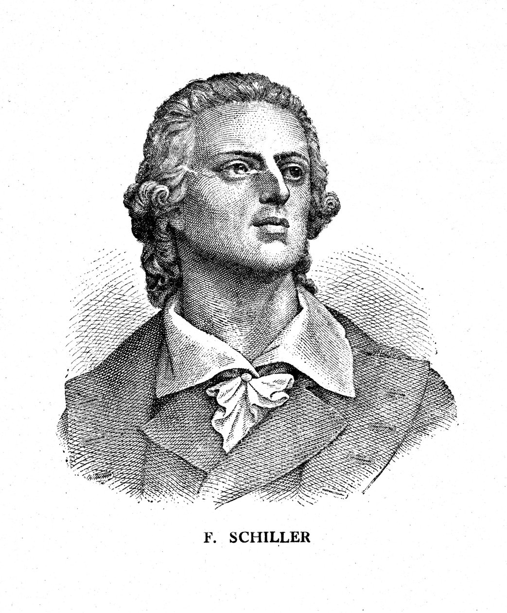 Friedrich Schiller, niemiecki poeta, filozof, historyk i dramaturg, XIX w. autorstwa Unbekannt