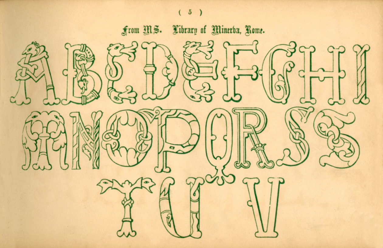 Od MS. Biblioteka Minerwy, Rzym, 1862. autorstwa Unbekannt