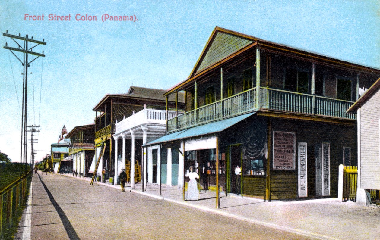 Front Street, Colon, Panama, 1907 autorstwa Unbekannt