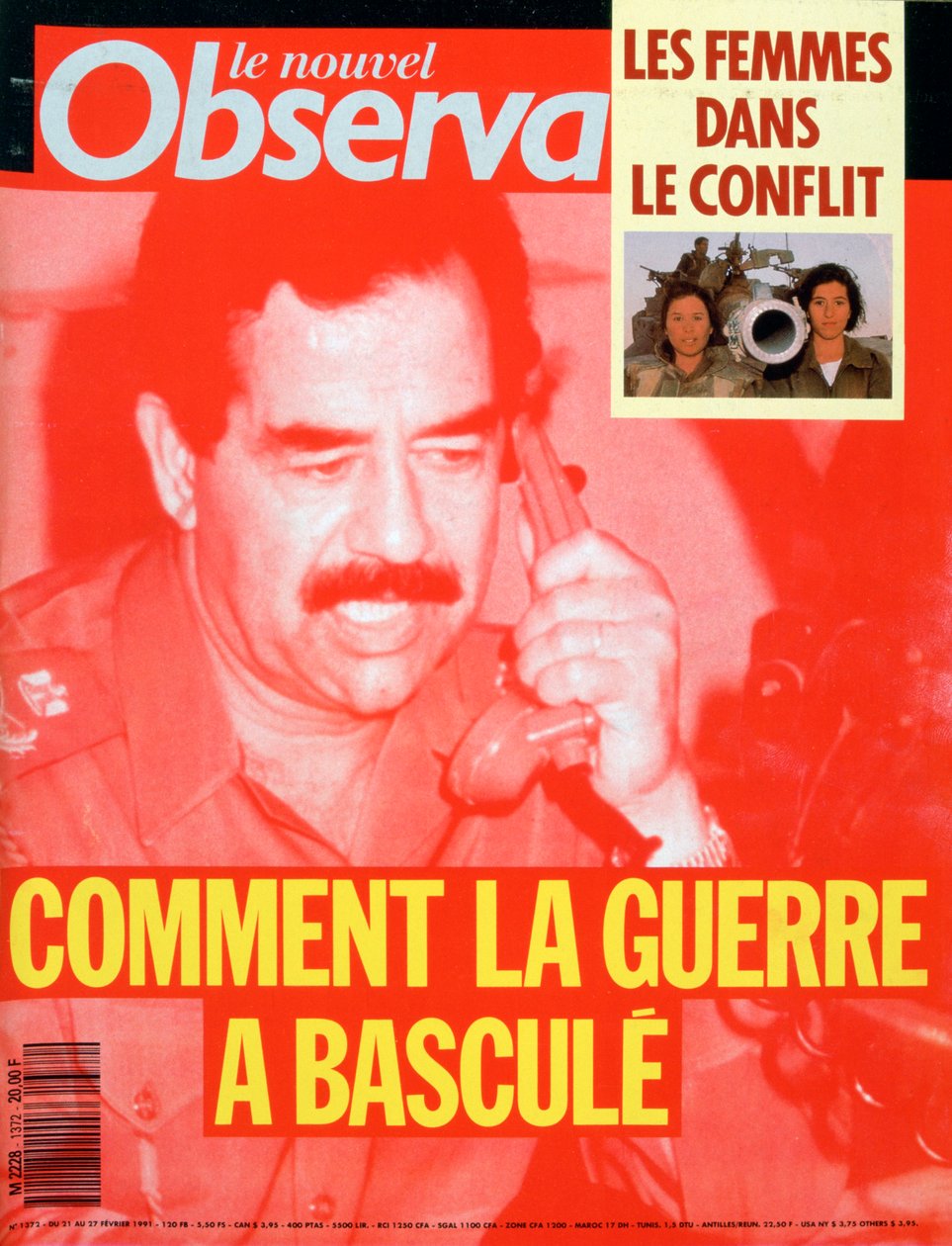Okładka Le Nouvel Observateur, luty 1991 autorstwa Unbekannt