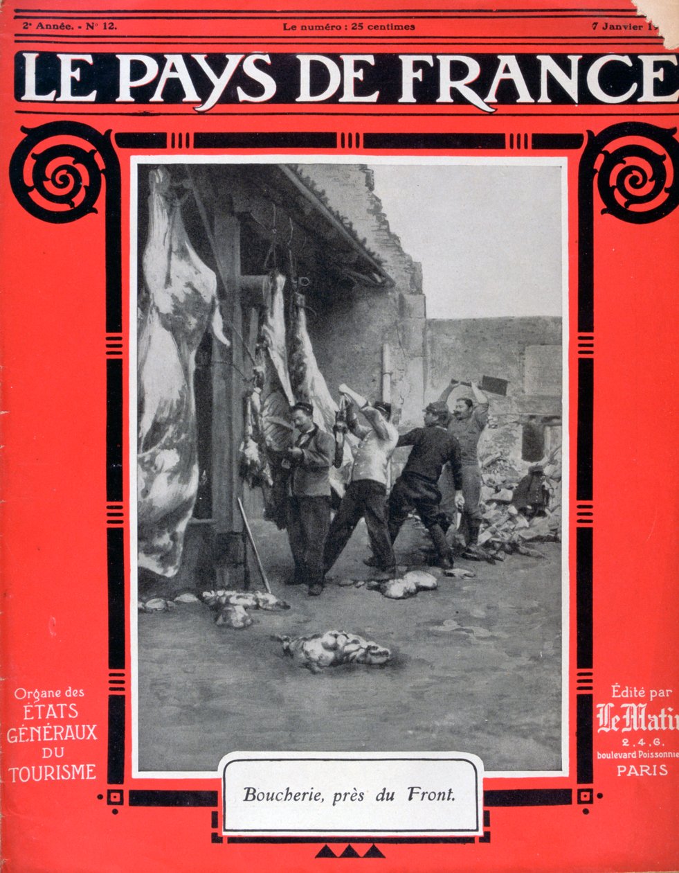 Przednia okładka Le Pays de France, 7 stycznia 1915 autorstwa Unbekannt