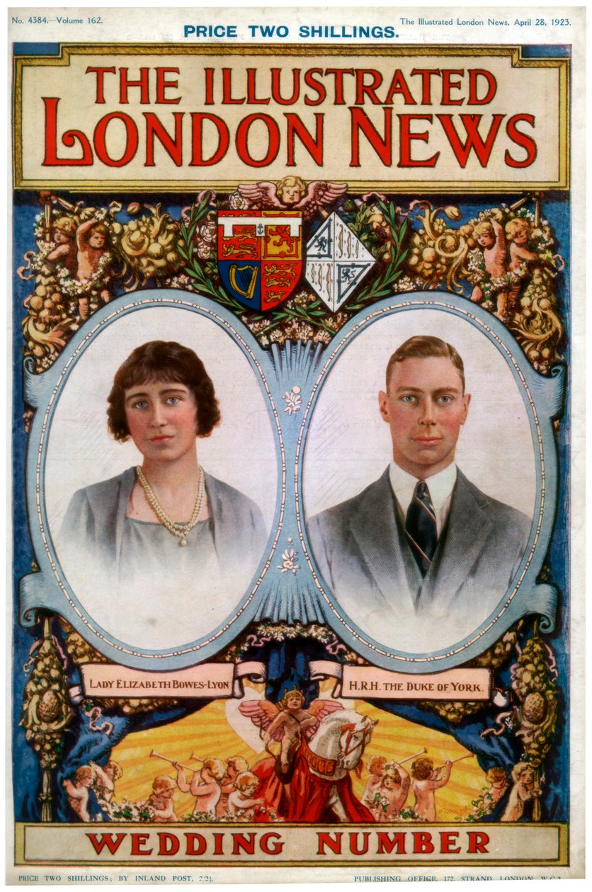 Przednia okładka numeru ślubnego The Illustrated London News, 28 kwietnia 1923 r autorstwa Unbekannt