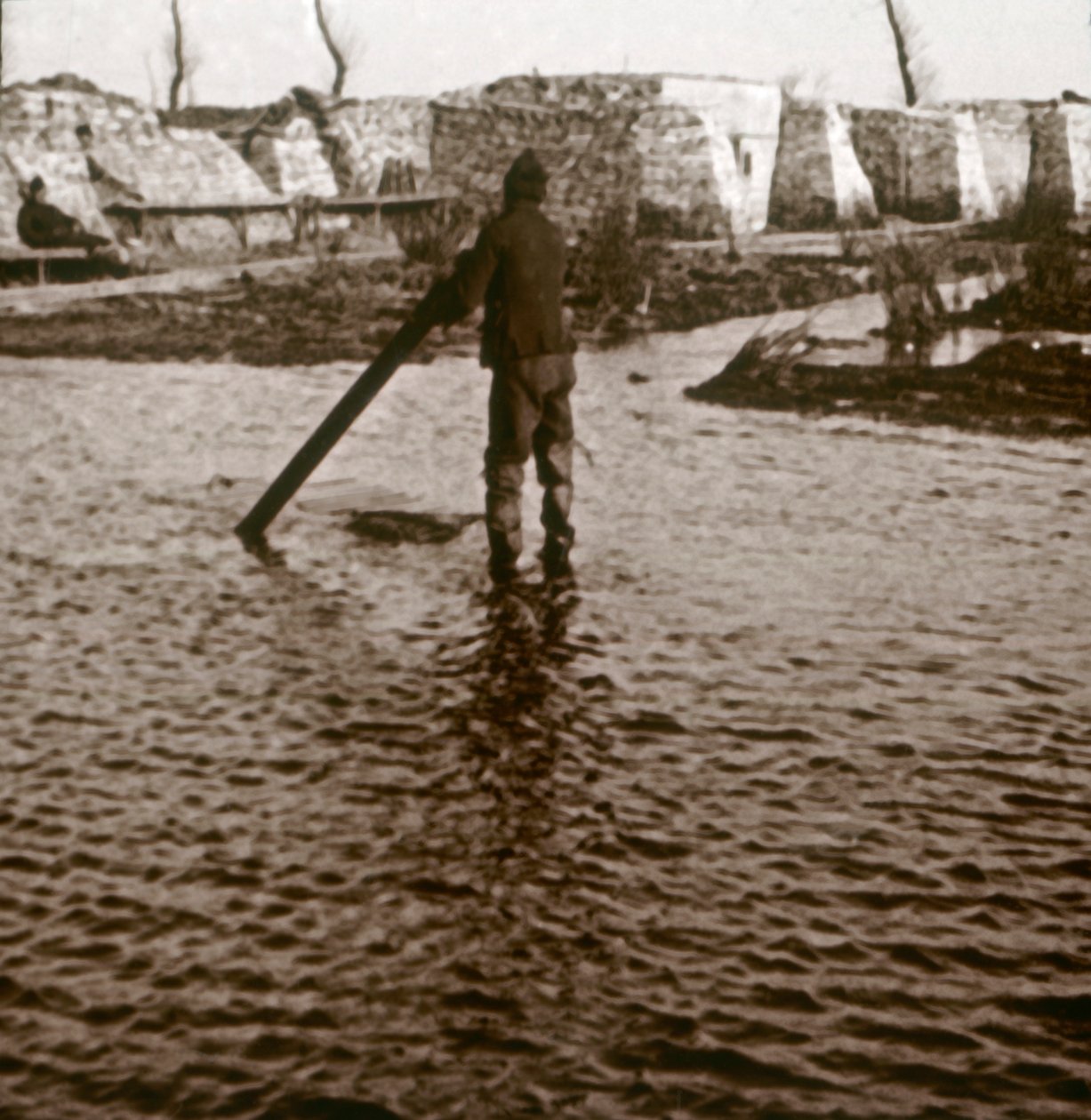 Linia frontu, Ramskapelle, Belgia, c1914-c1918 autorstwa Unbekannt