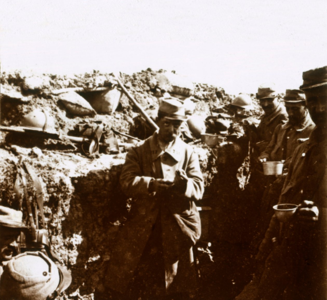 Okopy na linii frontu, c1914-c1918 autorstwa Unbekannt
