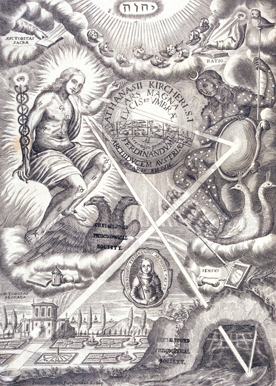 Frontyspis z Athanasius Kirchers autorstwa Unbekannt