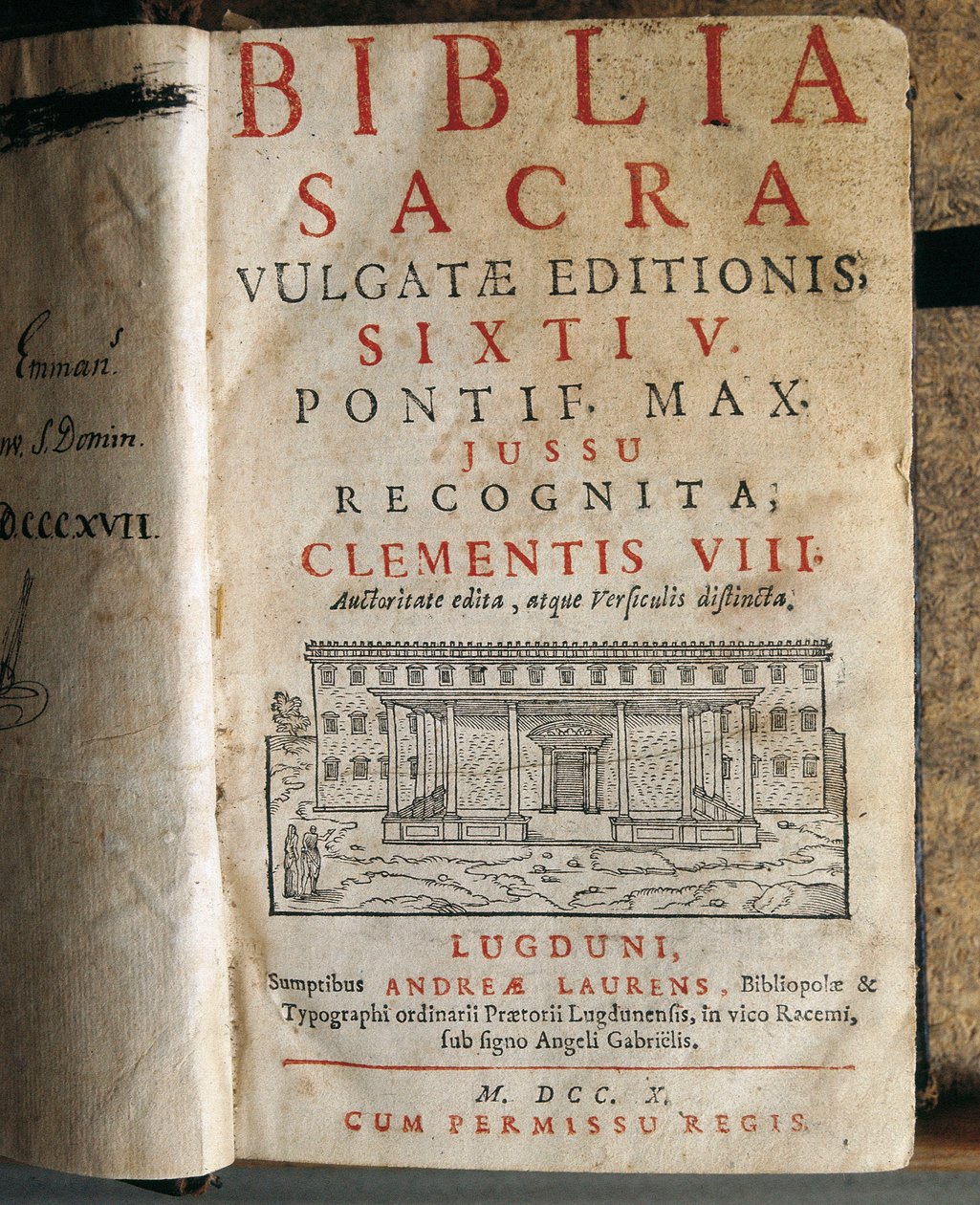 Frontyspis Pisma Świętego Sykstusa V (1520-1590) autorstwa Unbekannt