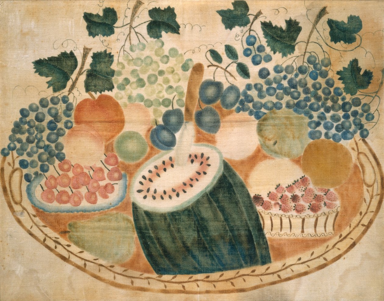 Owoce na tacy, ok. 1840. autorstwa Unbekannt