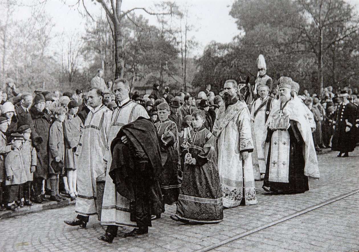 Pogrzeb carycy Marii Fiodorowny Rosji, Roskilde, Dania, 19 października 1928 autorstwa Unbekannt