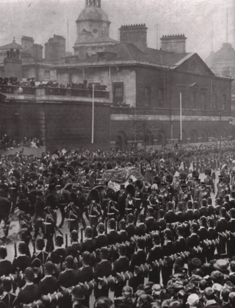 Procesja pogrzebowa króla Edwarda VII, Whitehall, Londyn, 20 maja 1910. autorstwa Unbekannt