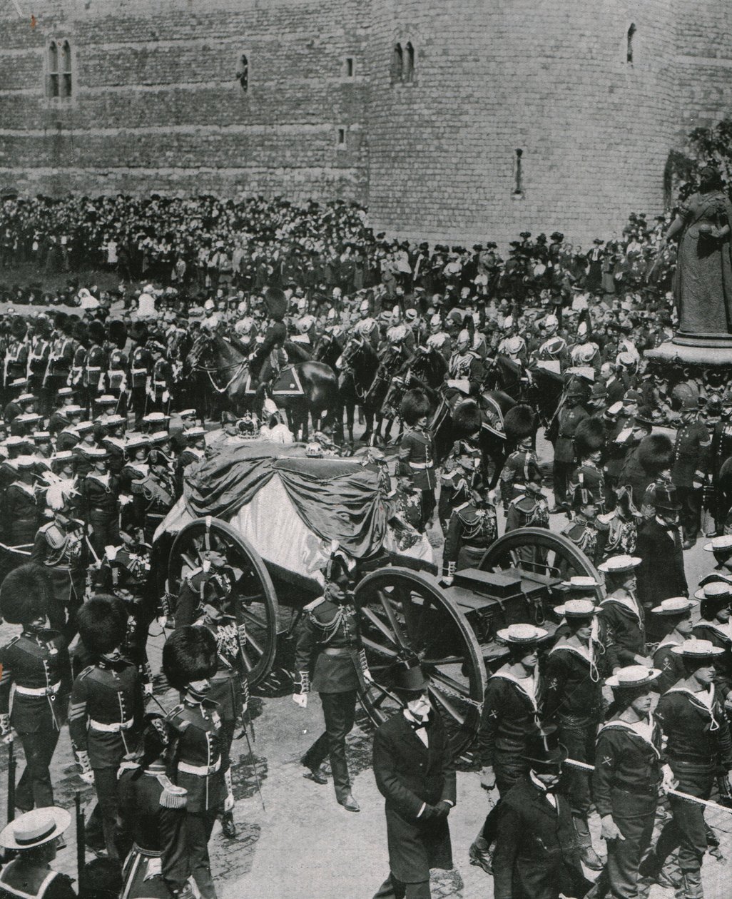 Kondukt żałobny króla Edwarda VII, Windsor, 20 maja 1910. autorstwa Unbekannt