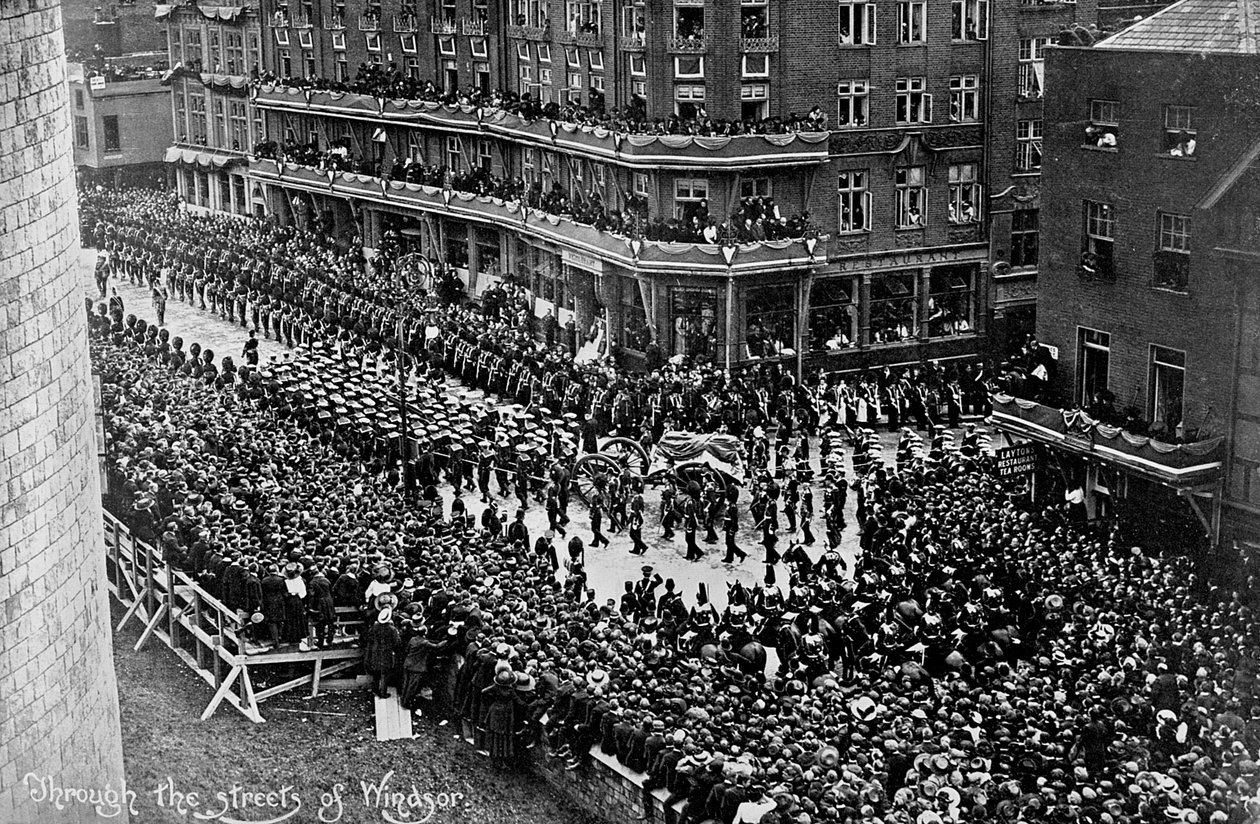 Procesja pogrzebowa króla Edwarda VII, Windsor, Berkshire, 1910 autorstwa Unbekannt