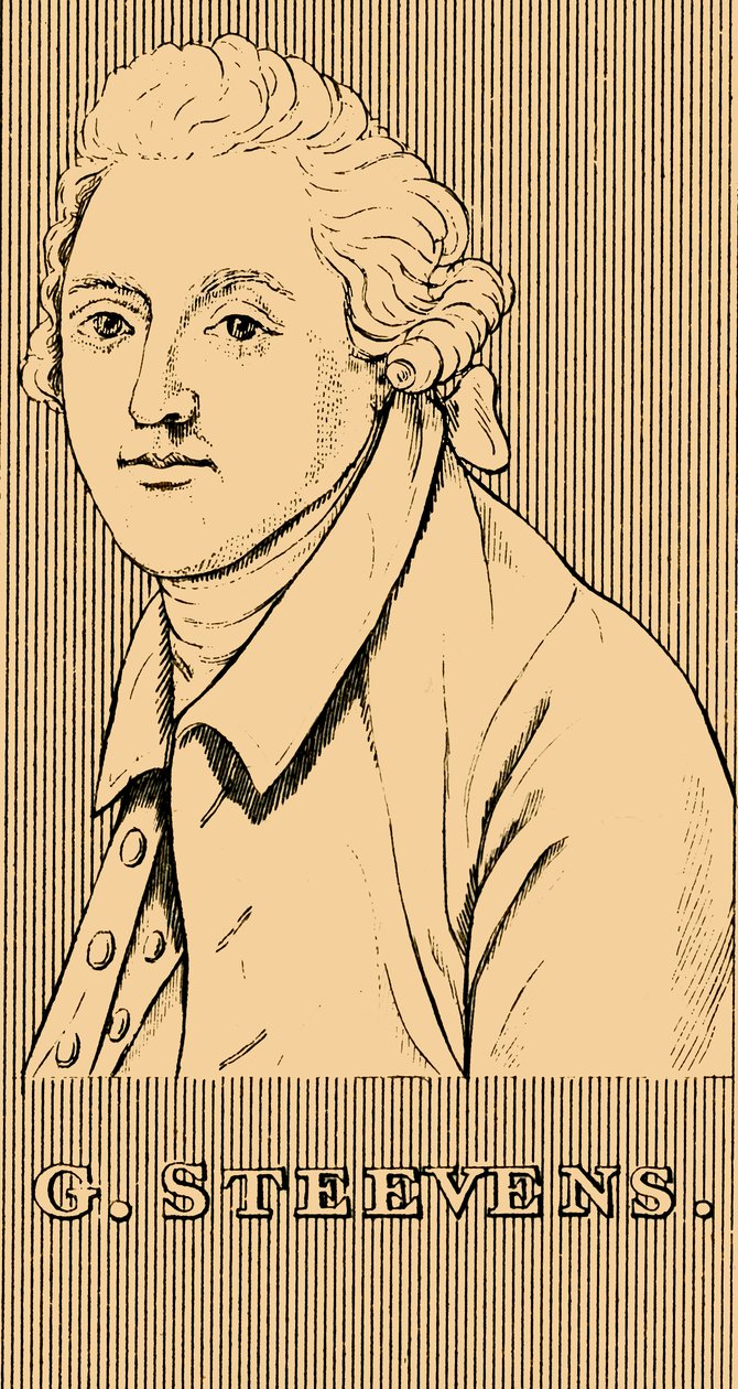 G. Steevens, 1736-1800, 1830. autorstwa Unbekannt