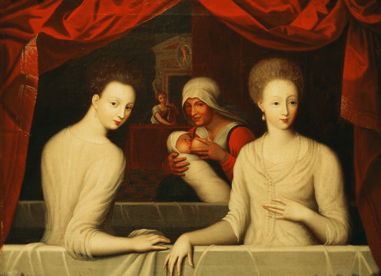 Gabrielle dEstrées i jedna z jej sióstr, księżna de Villars, koniec XVI wieku autorstwa Unbekannt