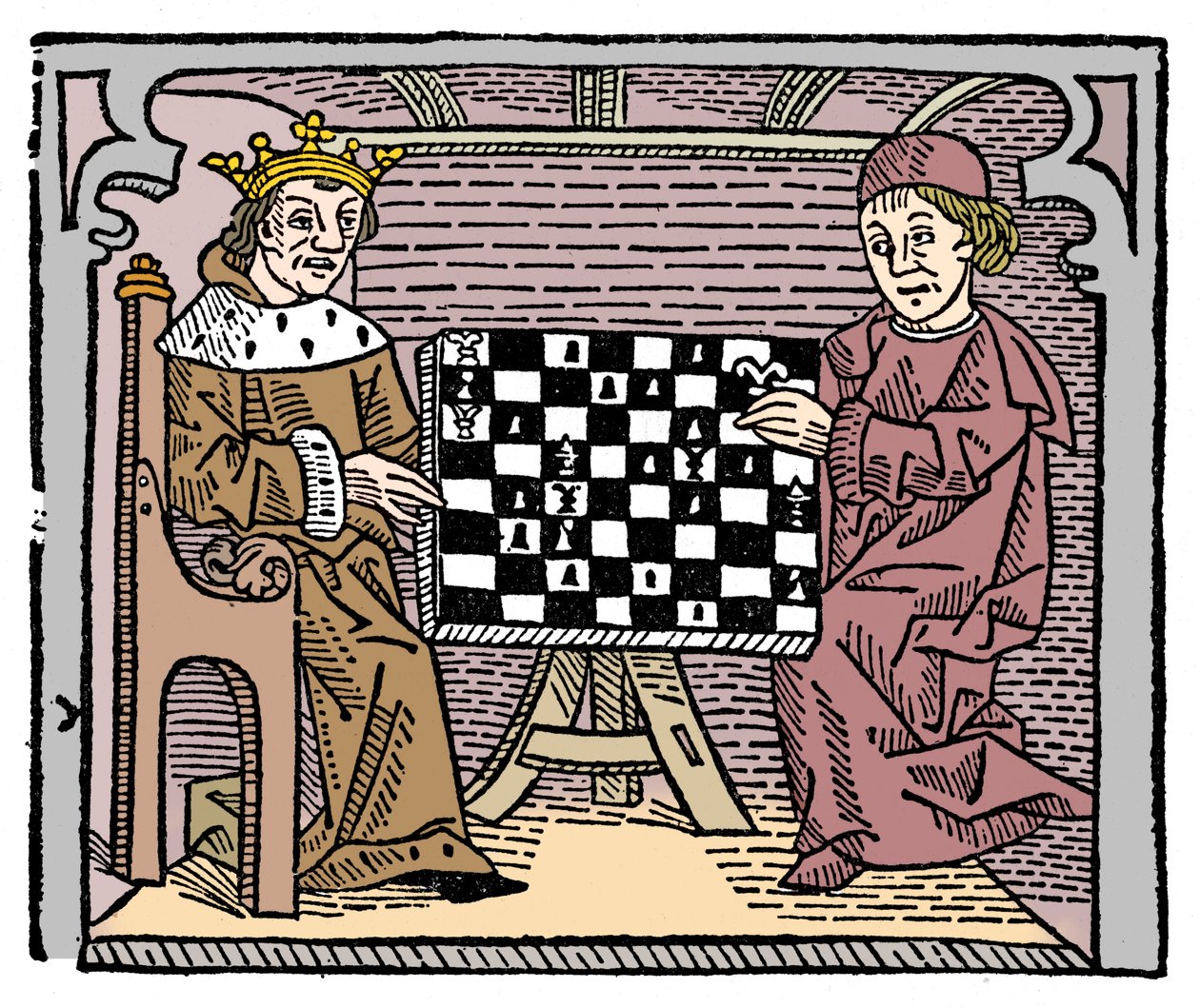 Gra w szachy, 1474 1956 autorstwa Unbekannt