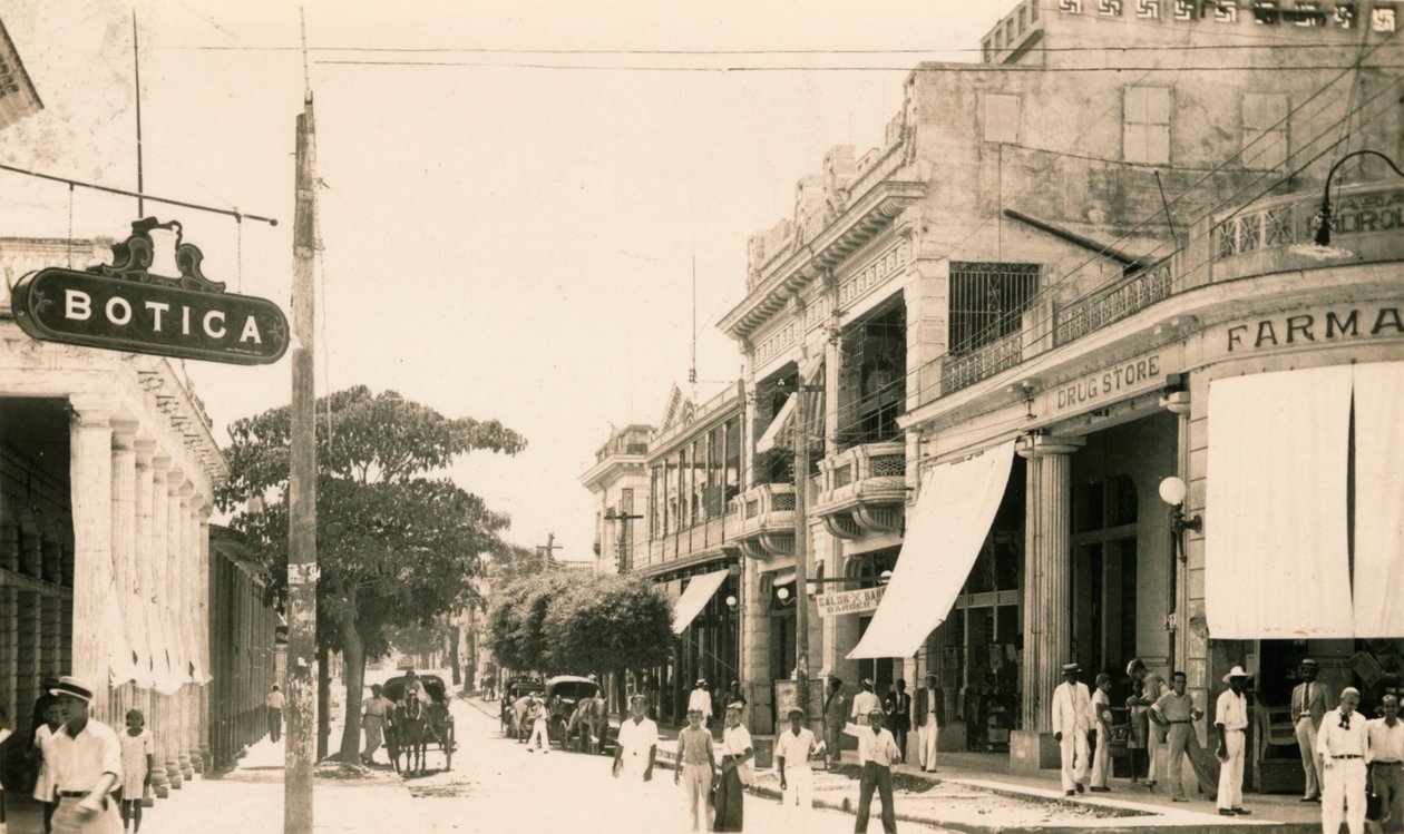 Ulica Garcia, Guantanamo, Kuba, ok. 1900 autorstwa Unbekannt