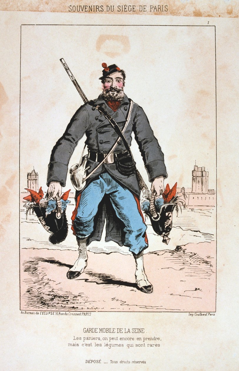 Mobilna Gwardia Sekwany, Oblężenie Paryża, 1870-1871 autorstwa Unbekannt