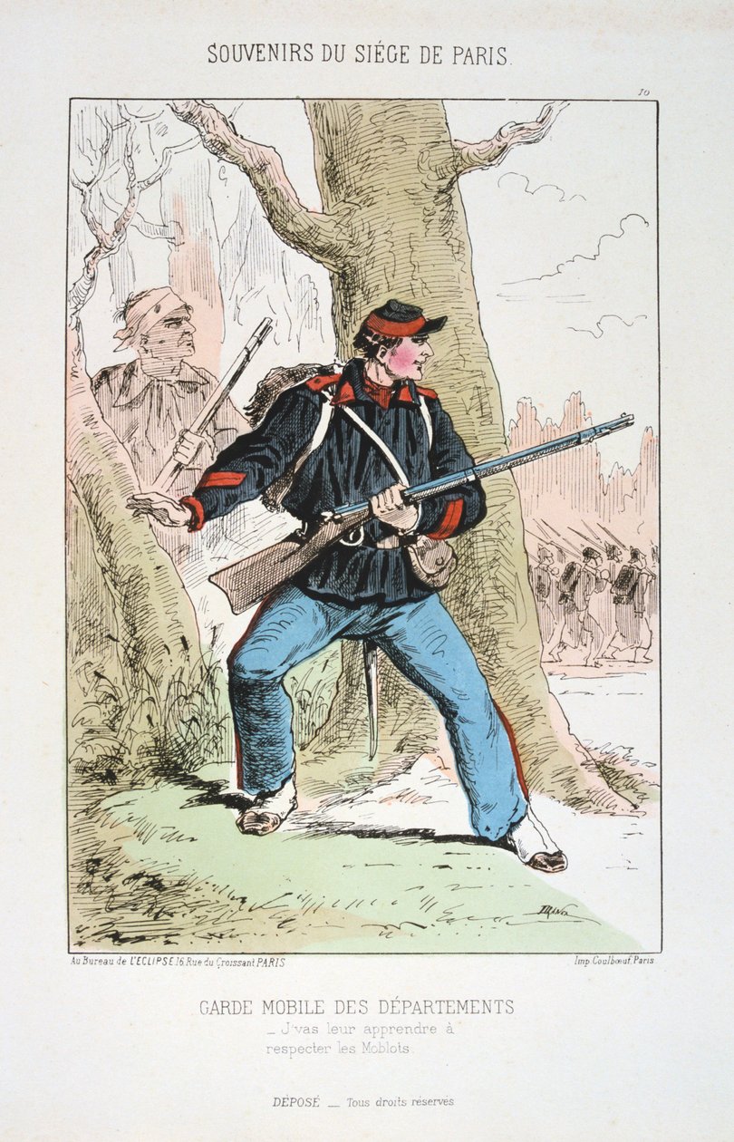 Mobilna Gwardia Departamentów, Oblężenie Paryża, 1870-1871 autorstwa Unbekannt
