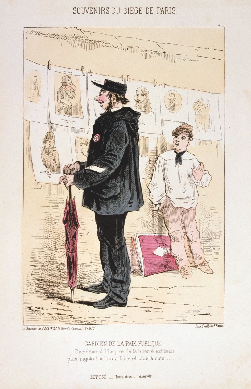 Strażnik Pokoju Publicznego, Oblężenie Paryża, 1870-1871 autorstwa Unbekannt