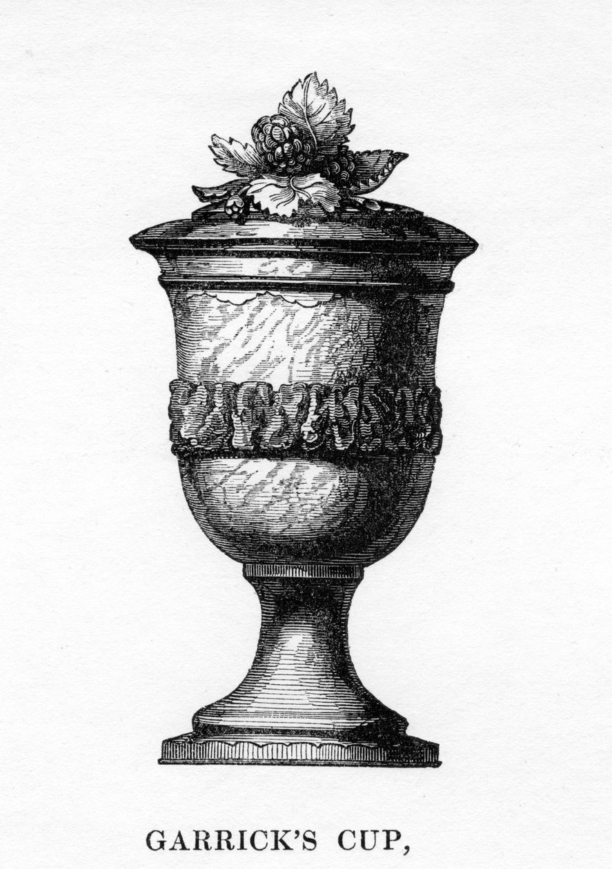 Kielich Garricksa, wyrzeźbiony z drzewa morwowego Szekspira, XVIII w., 1840 autorstwa Unbekannt
