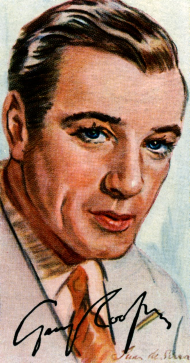 Gary Cooper, 1901-1961, amerykański aktor filmowy pochodzenia brytyjskiego, XX wiek autorstwa Unbekannt