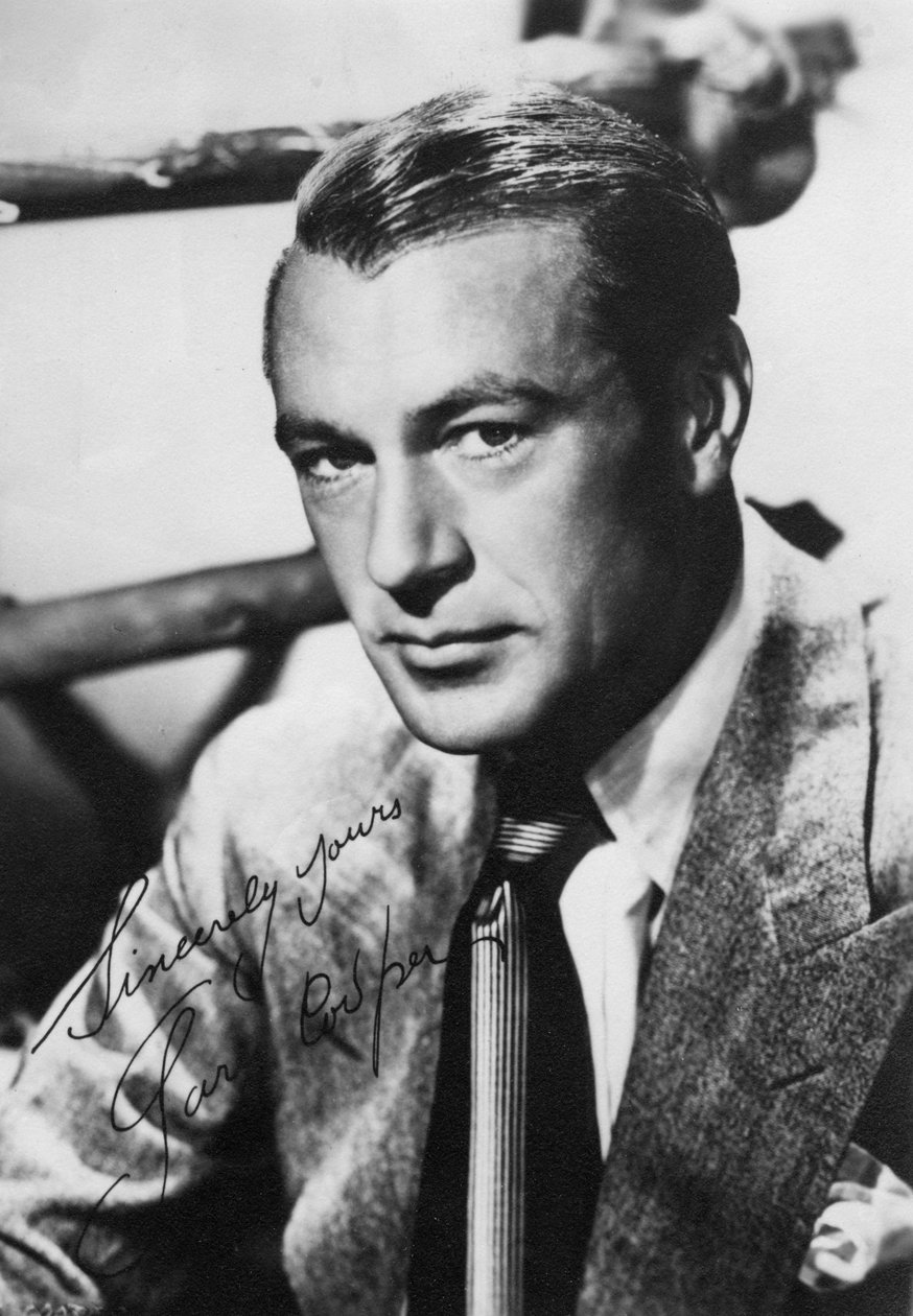 Gary Cooper, amerykański aktor filmowy, XX wiek autorstwa Unbekannt