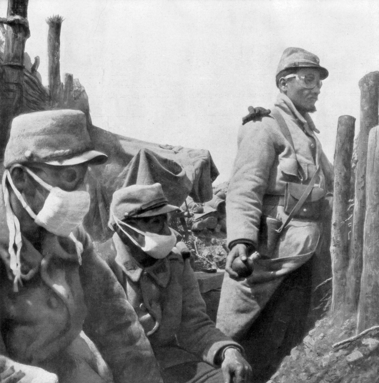 Ochrona gazowa, Francja, I wojna światowa, 1915 autorstwa Unbekannt