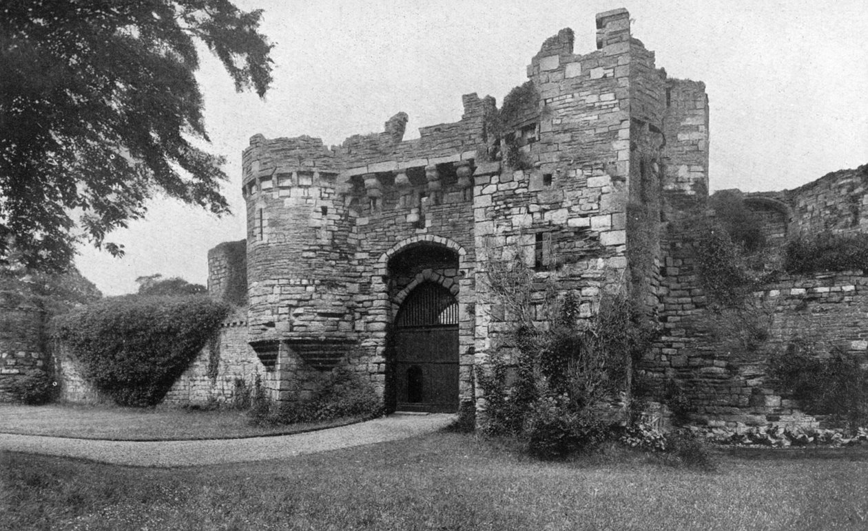 Brama do zamku Beaumaris, Anglesey, Walia, 1924-1926 autorstwa Unbekannt