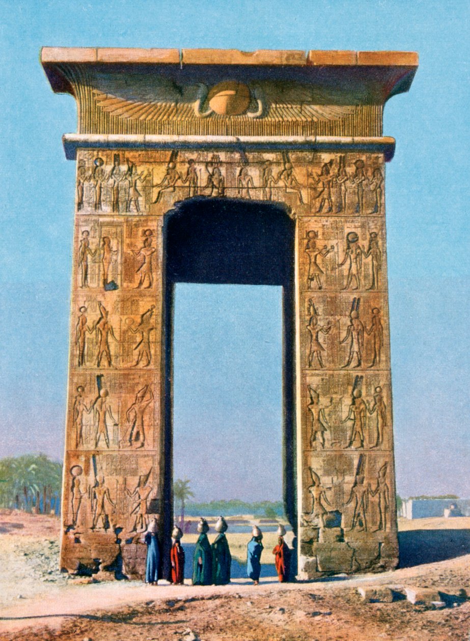 Brama do kompleksu świątynnego Karnak, Luksor, Egipt, XX w. autorstwa Unbekannt