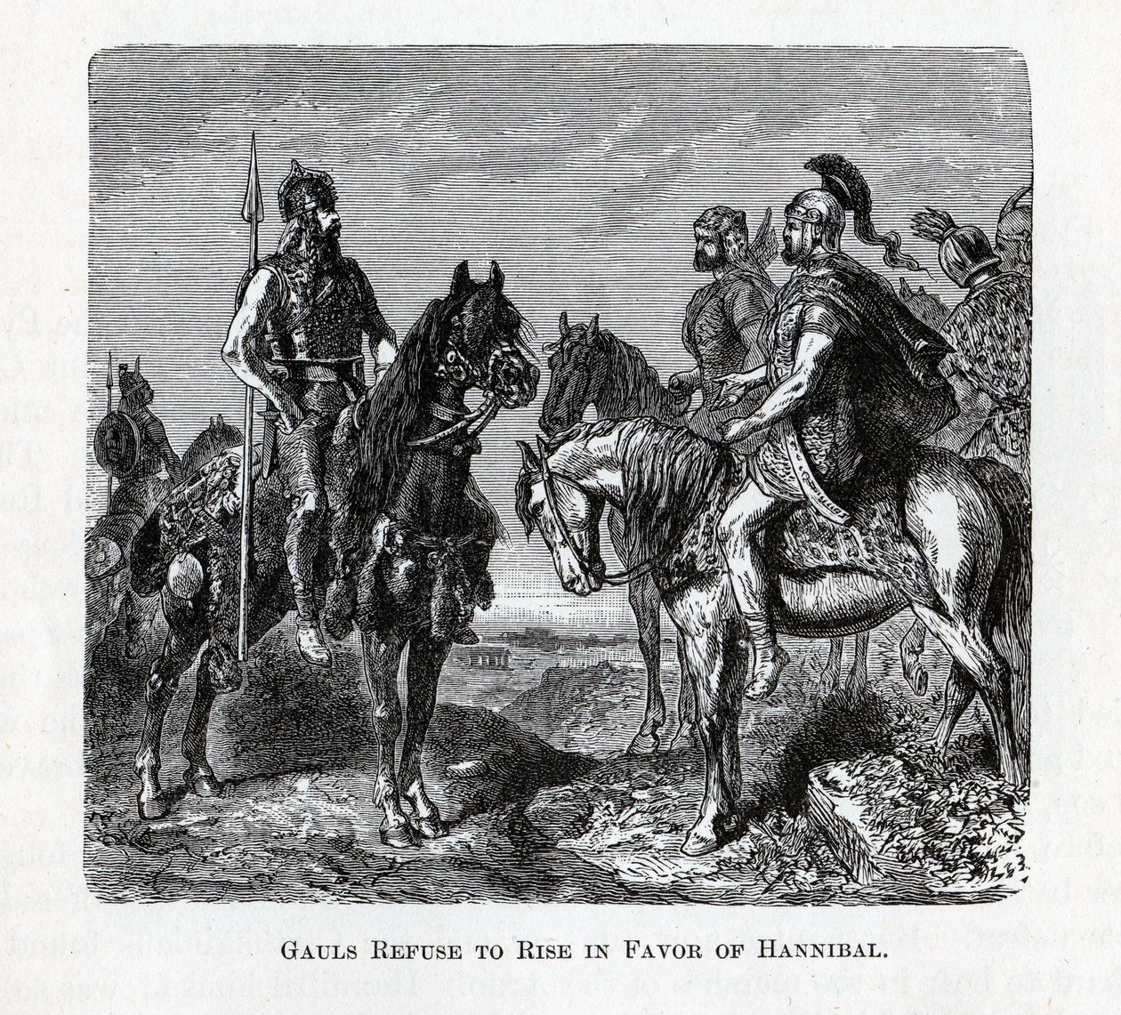 Galowie odmawiają powstania na korzyść Hannibala, 1882 r. autorstwa Unbekannt