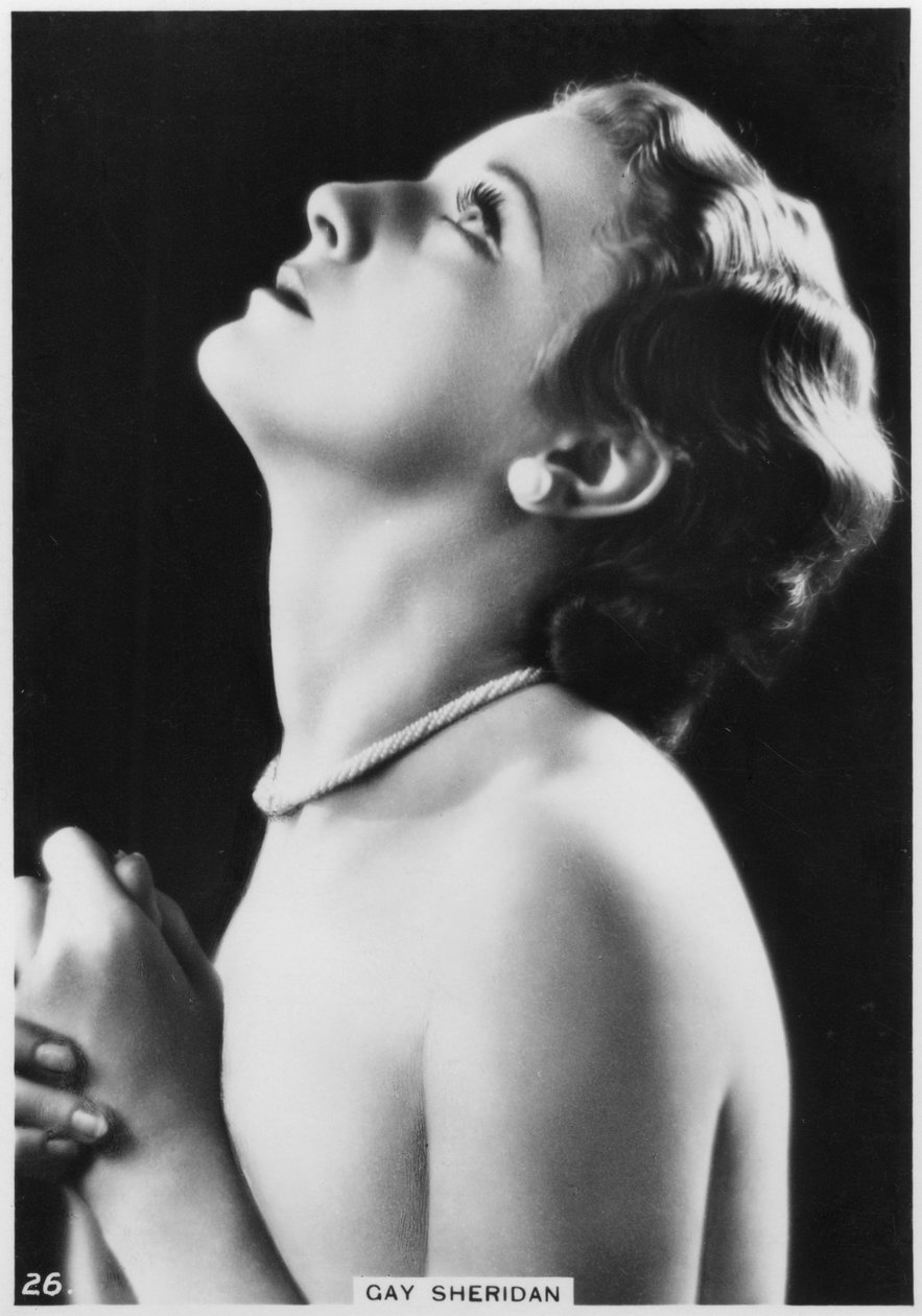 Gay Sheridan, amerykańska aktorka filmowa, ok. 1938 r. autorstwa Unbekannt