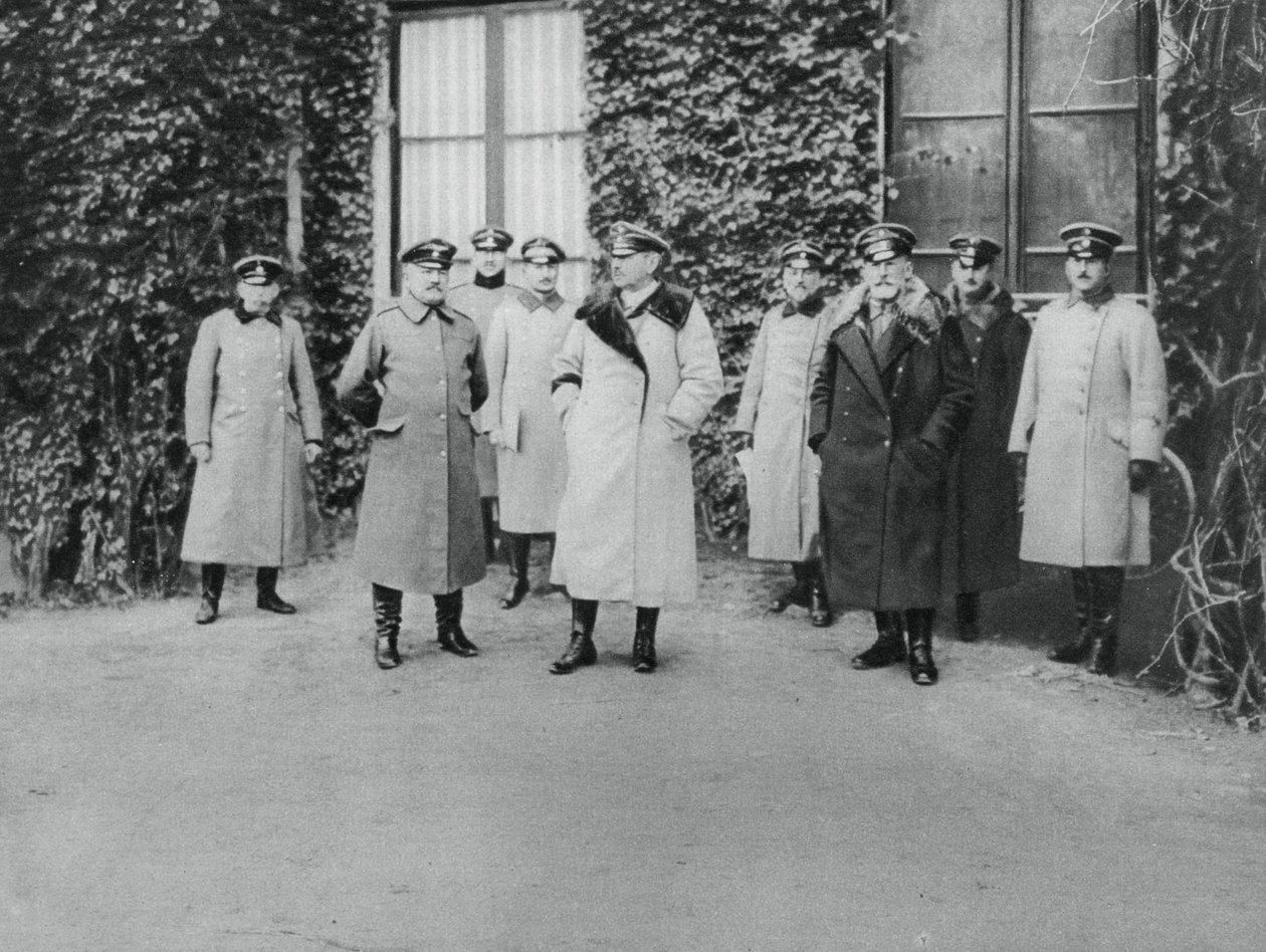 Generał Alexander von Kluck i inni oficerowie, I wojna światowa, 1915 autorstwa Unbekannt