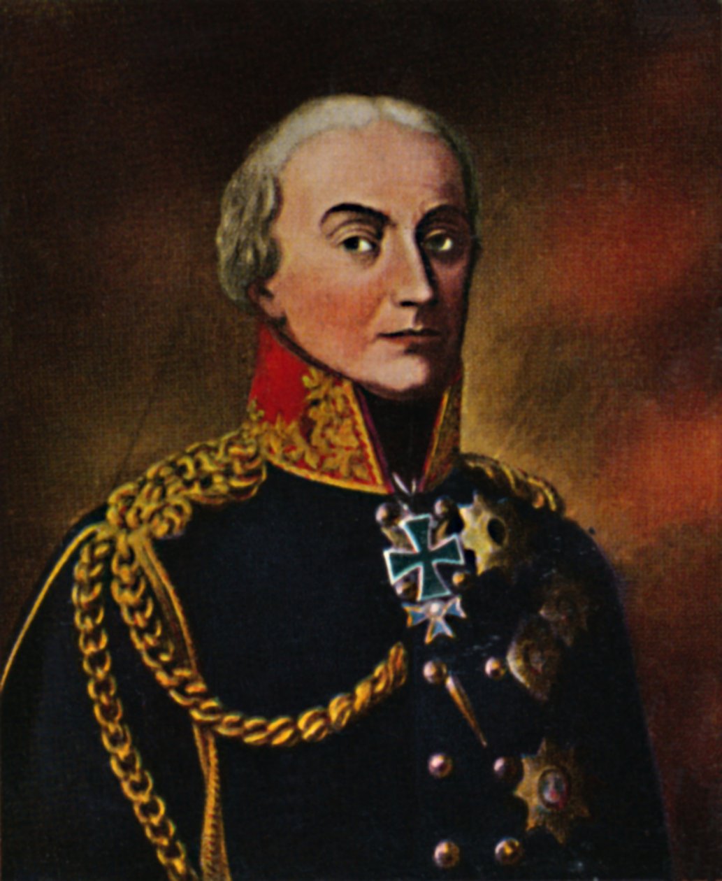 Generał Bülow von Dennewitz 1755-1816. - Obraz Gebauera, 1934. autorstwa Unbekannt
