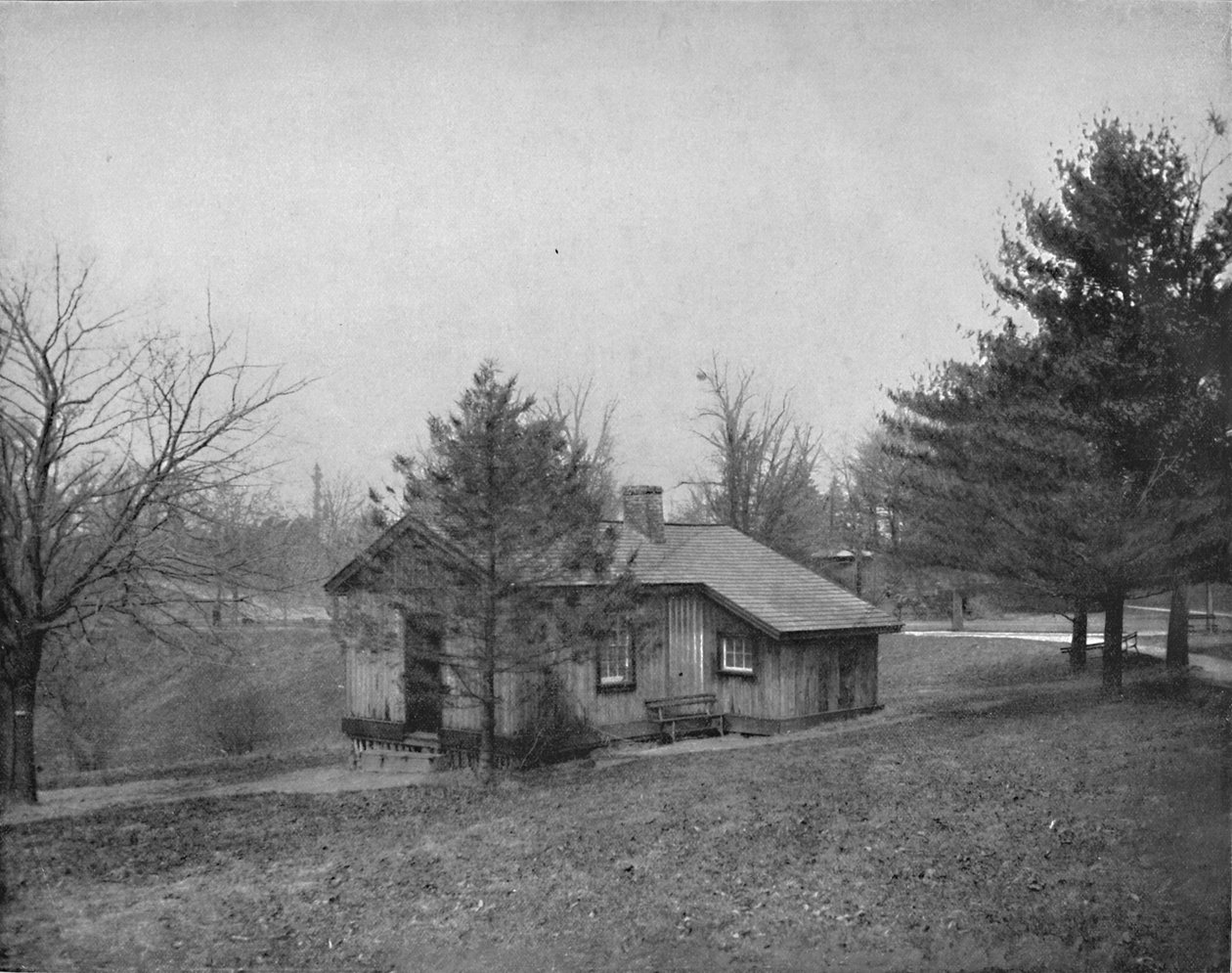 General Grants Log Cabin, Fairmount Park, Filadelfia, c1897. autorstwa Unbekannt