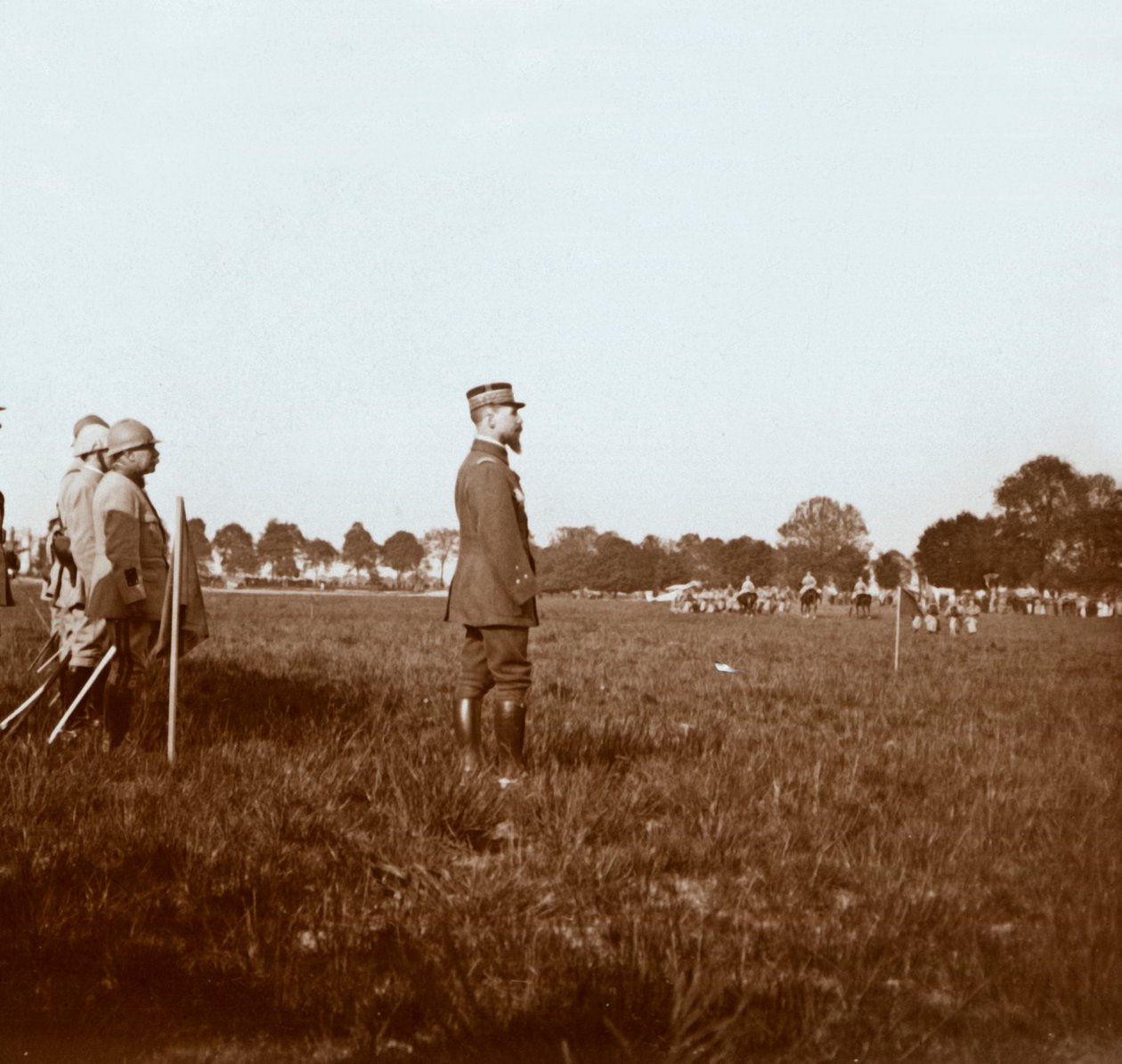 Generał Henri Gouraud, Chalons, Marne, północna Francja, ok. 1914-c1918. autorstwa Unbekannt