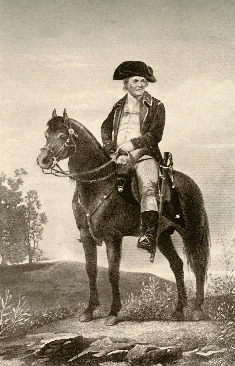 Generał Israel Putnam, pokazujący mundur żołnierza kontynentalnego, ok. 1770, 1937. autorstwa Unbekannt