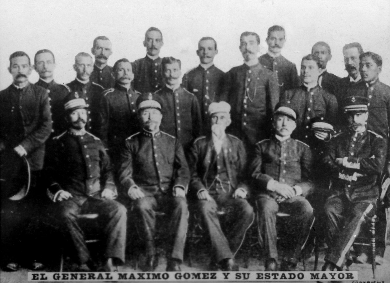 Generał Maximo Gomez i jego starsi oficerowie, 1897, 1920 autorstwa Unbekannt